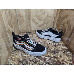 Brand New Vans Women's Off The Wall Skateboard Low Black Shoes Size 9.5  017